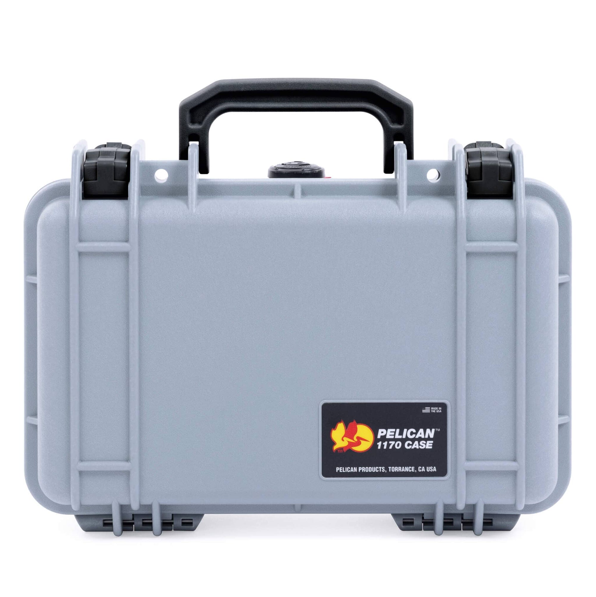 Pelican 1170 Case, Silver with Black Handle & Latches ColorCase 