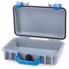 Pelican 1170 Case, Silver with Blue Handle & Latches None (Case Only) ColorCase 011700-0000-180-120