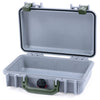 Pelican 1170 Case, Silver with OD Green Handle & Latches None (Case Only) ColorCase 011700-0000-180-130