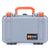Pelican 1170 Case, Silver with Orange Handle & Latches ColorCase 
