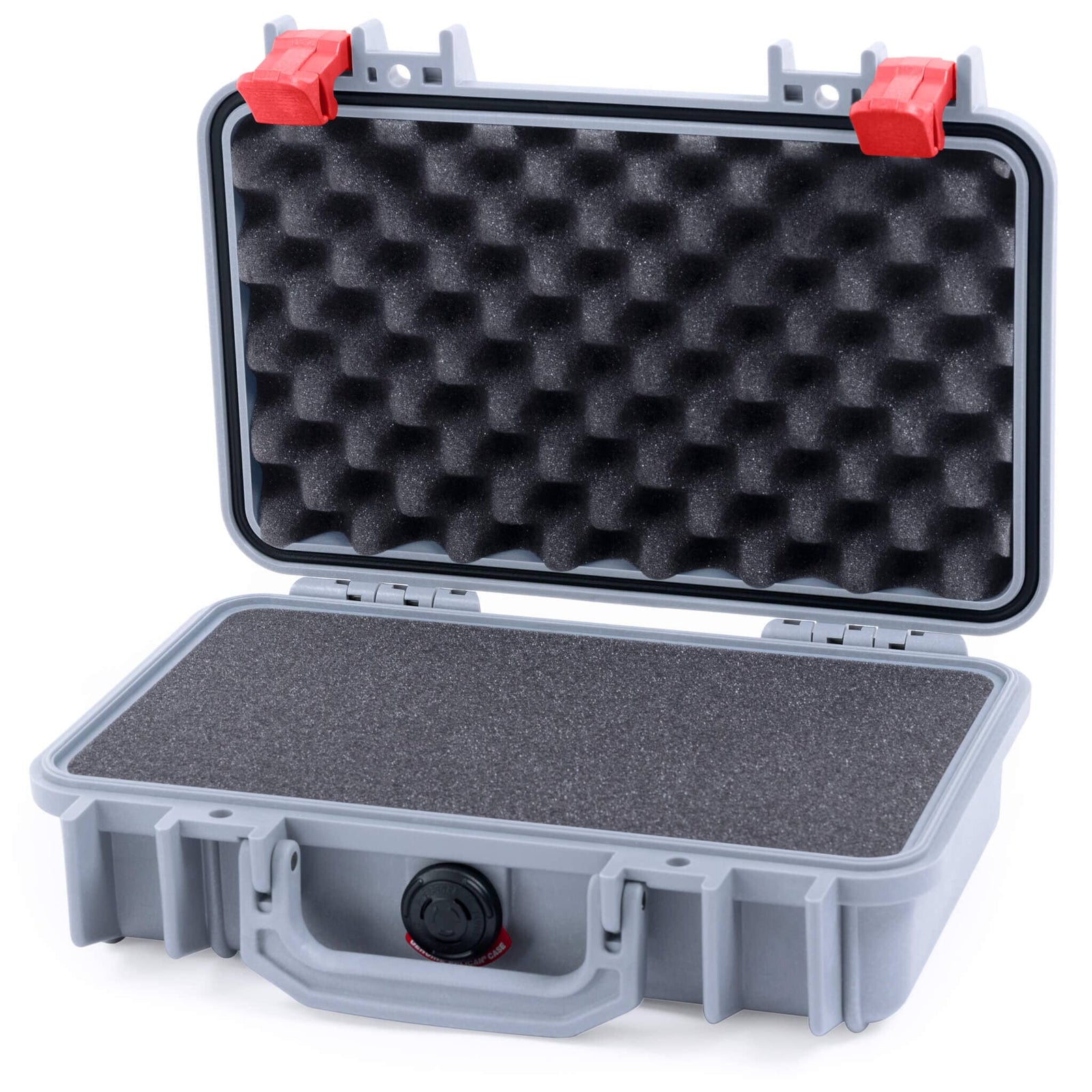 Pelican 1170 Case, Silver with Red Latches ColorCase 