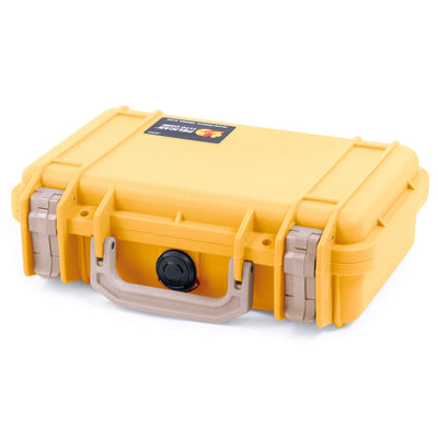 Pelican 1170 Case, Yellow with Desert Tan Handle & Latches ColorCase