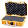 Pelican 1170 Case, Yellow with Desert Tan Handle & Latches Pick & Pluck Foam with Convolute Lid Foam ColorCase 011700-0001-240-310