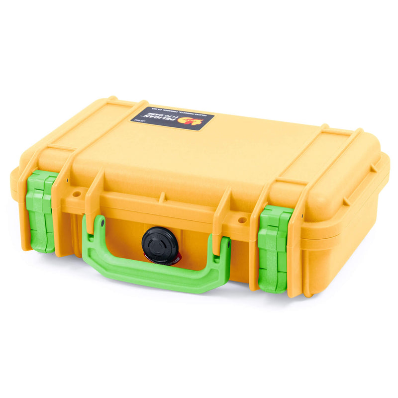 Pelican 1170 Case, Yellow with Lime Green Handle & Latches ColorCase 