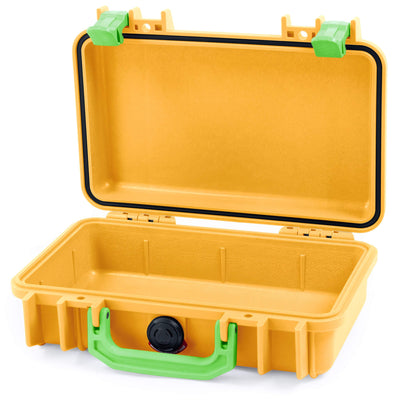 Pelican 1170 Case, Yellow with Lime Green Handle & Latches None (Case Only) ColorCase 011700-0000-240-300