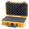 Pelican 1170 Case, Yellow with OD Green Handle & Latches Pick & Pluck Foam with Convolute Lid Foam ColorCase 011700-0001-240-130