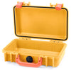 Pelican 1170 Case, Yellow with Orange Handle & Latches None (Case Only) ColorCase 011700-0000-240-150