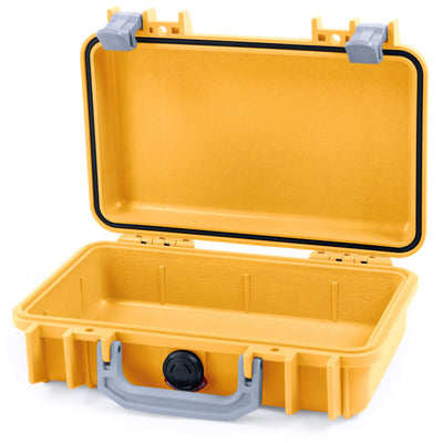 Pelican 1170 Case, Yellow with Silver Handle & Latches None (Case Only) ColorCase 011700-0000-240-180