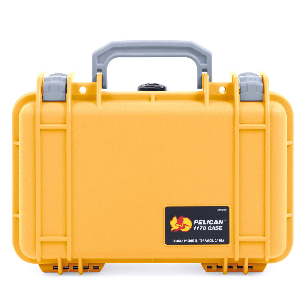 Pelican 1170 Case, Yellow with Silver Handle &amp; Latches ColorCase 