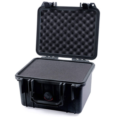 Pelican 1300 Case, Black Pick & Pluck Foam with Convolute Lid Foam ColorCase 013000-0001-110-110