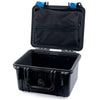 Pelican 1300 Case, Black with Blue Latches Zipper Lid Pouch Only ColorCase 013000-0100-110-120