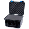 Pelican 1300 Case, Black with Blue Latches Pick & Pluck Foam with Convolute Lid Foam ColorCase 013000-0001-110-120
