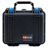 Pelican 1300 Case, Black with Blue Latches ColorCase