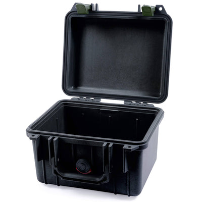 Pelican 1300 Case, Black with OD Green Latches None (Case Only) ColorCase 013000-0000-110-130
