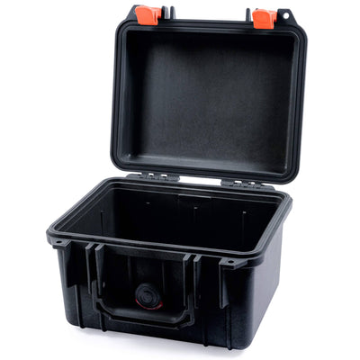 Pelican 1300 Case, Black with Orange Latches None (Case Only) ColorCase 013000-0000-110-150
