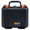 Pelican 1300 Case, Black with Orange Latches ColorCase