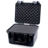 Pelican 1300 Case, Black with Silver Latches Pick & Pluck Foam with Convolute Lid Foam ColorCase 013000-0001-110-180