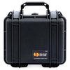 Pelican 1300 Case, Black with Silver Latches ColorCase