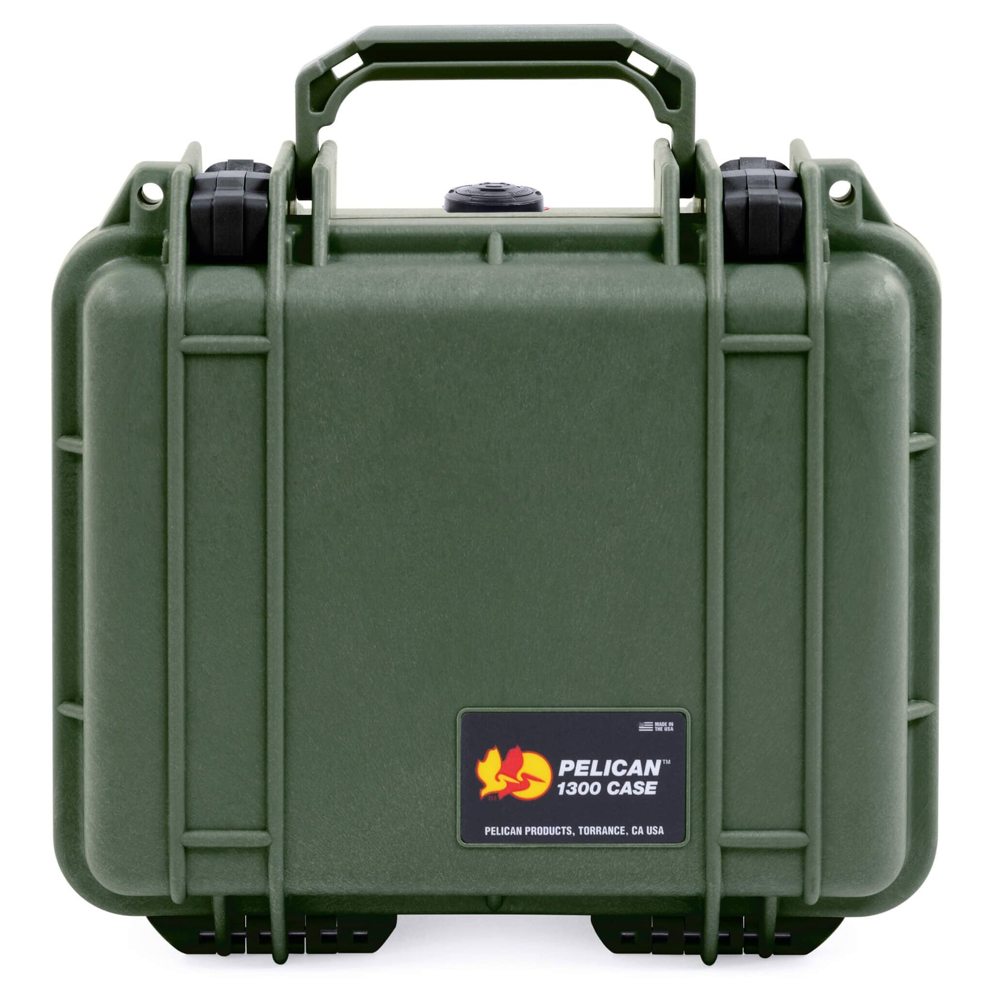 Pelican 1300 Case, OD Green with Black Latches ColorCase 