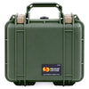 Pelican 1300 Case, OD Green with Desert Tan Latches ColorCase