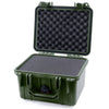 Pelican 1300 Case, OD Green Pick & Pluck Foam with Convolute Lid Foam ColorCase 013000-0001-110-130