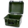 Pelican 1300 Case, OD Green with Silver Latches None (Case Only) ColorCase 013000-0000-130-180