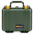 Pelican 1300 Case, OD Green with Yellow Latches ColorCase 