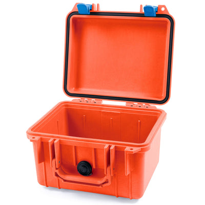 Pelican 1300 Case, Orange with Blue Latches None (Case Only) ColorCase 013000-0000-150-120