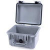 Pelican 1300 Case, Silver with Black Latches None (Case Only) ColorCase 013000-0000-180-110