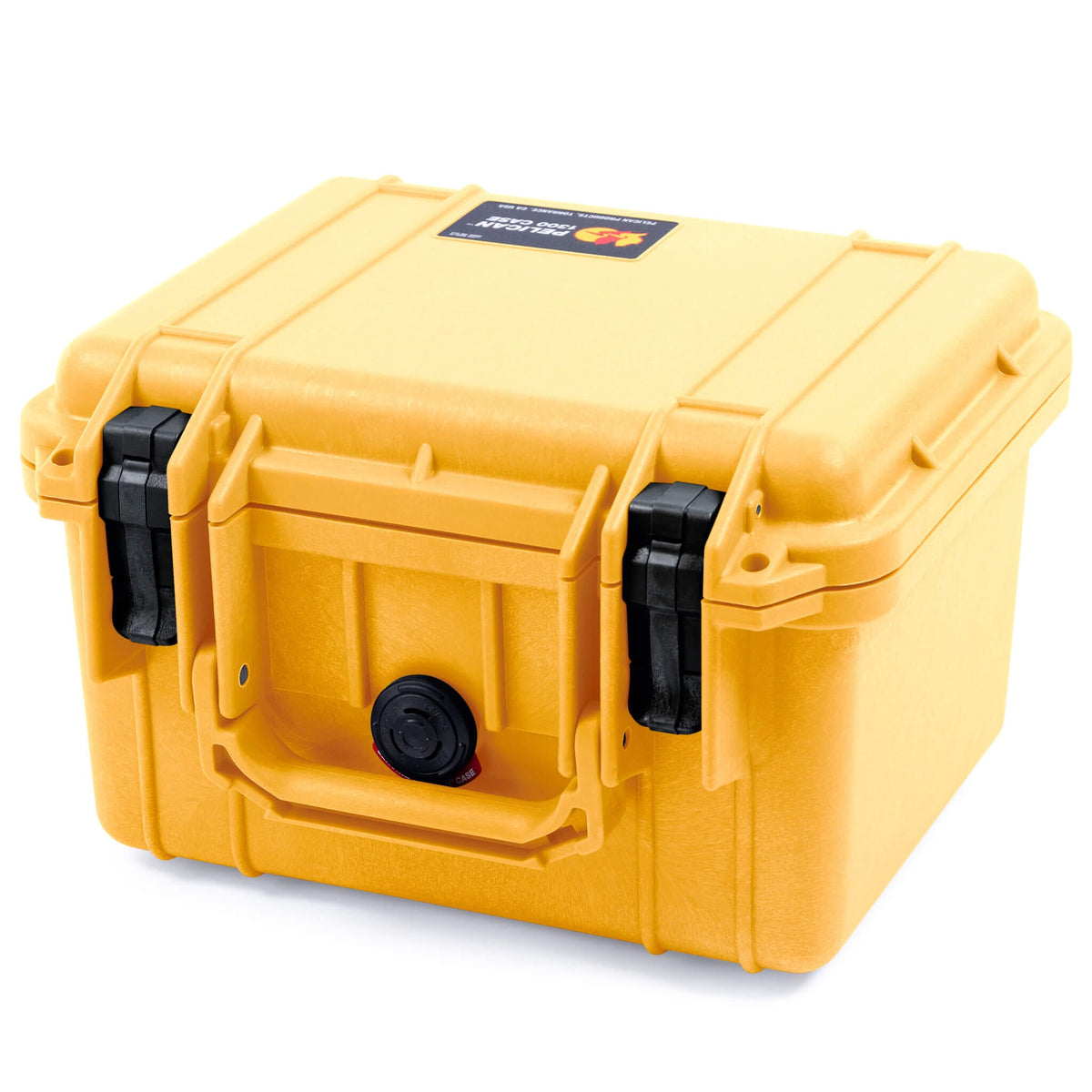 Pelican 1300 Case, Yellow with Black Latches ColorCase 