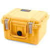Pelican 1300 Case, Yellow with Desert Tan Latches ColorCase