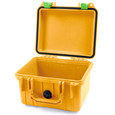 Pelican 1300 Case, Yellow with Lime Green Latches None (Case Only) ColorCase 013000-0000-240-300