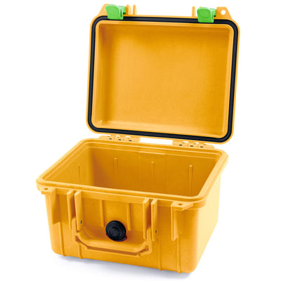 Pelican 1300 Case, Yellow with Lime Green Latches None (Case Only) ColorCase 013000-0000-240-300