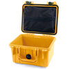 Pelican 1300 Case, Yellow with OD Green Latches Zipper Lid Pouch Only ColorCase 013000-0100-240-130