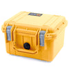 Pelican 1300 Case, Yellow with Silver Latches ColorCase