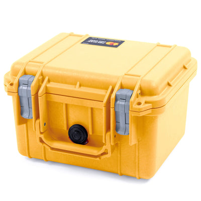 Pelican 1300 Case, Yellow with Silver Latches ColorCase