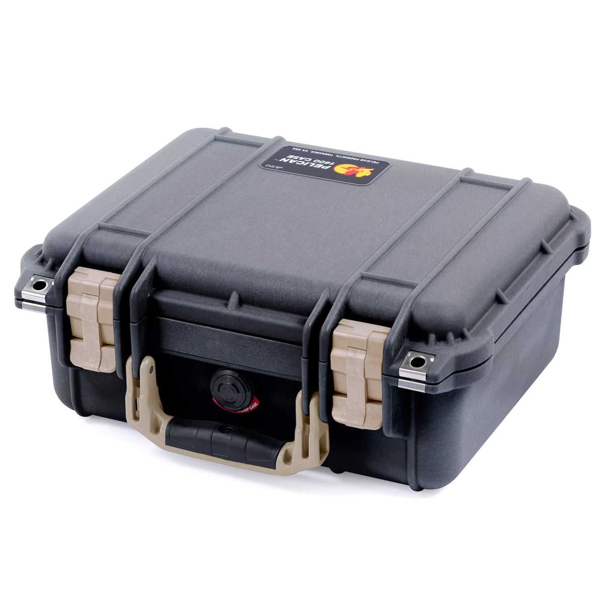 Pelican 1400 Case - Black &amp; Desert Tan