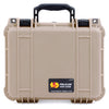 Pelican 1400 Case, Desert Tan with Black Handles & Latches ColorCase