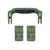 Pelican 1400 Replacement Handle & Latches, OD Green (Set of 1 Handle, 2 Latches) ColorCase 