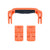 Pelican 1400 Replacement Handle & Latches, Orange (Set of 1 Handle, 2 Latches) ColorCase 