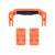 Pelican 1400 Replacement Handle & Latches, Orange (Set of 1 Handle, 2 Latches) ColorCase 