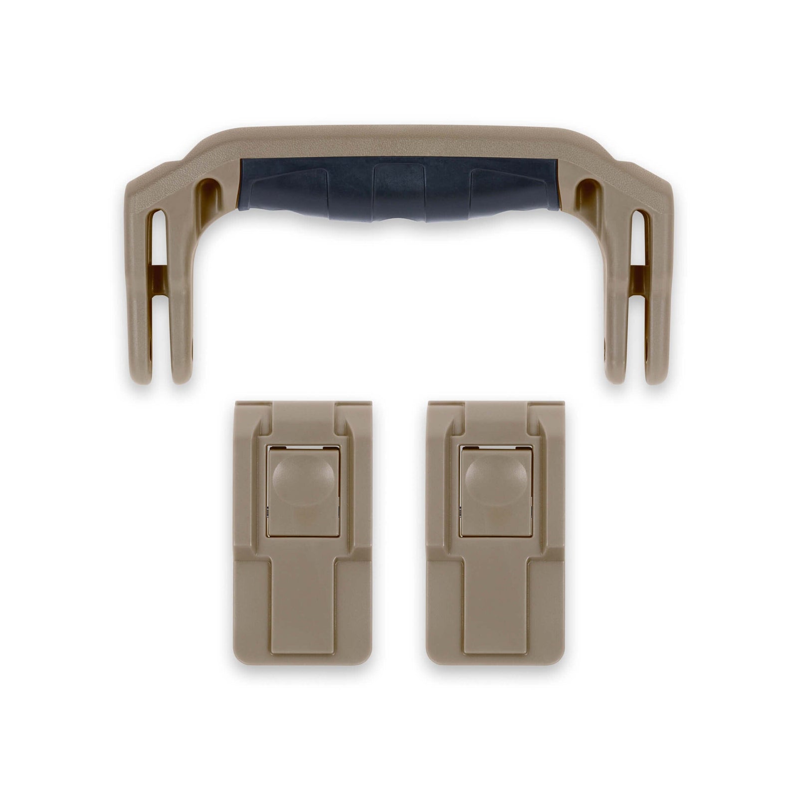 Pelican 1400 Replacement Handle & Latches, Dark Desert Dirt (Set of 1 Handle, 2 Push-Button Latches) ColorCase 