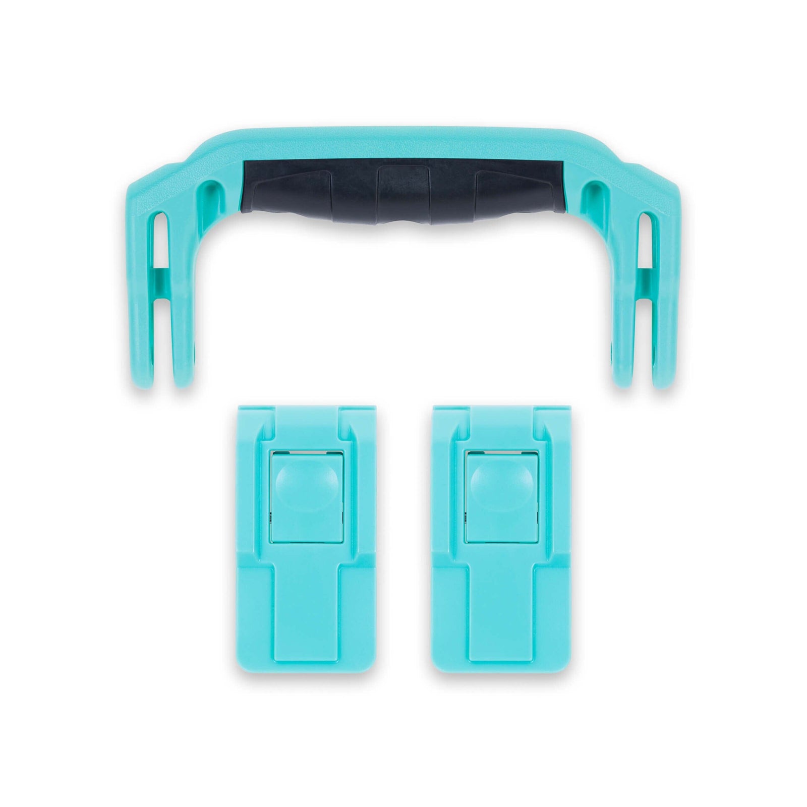 Pelican 1400 Replacement Handle & Latches, Teal (Set of 1 Handle, 2 Push-Button Latches) ColorCase 
