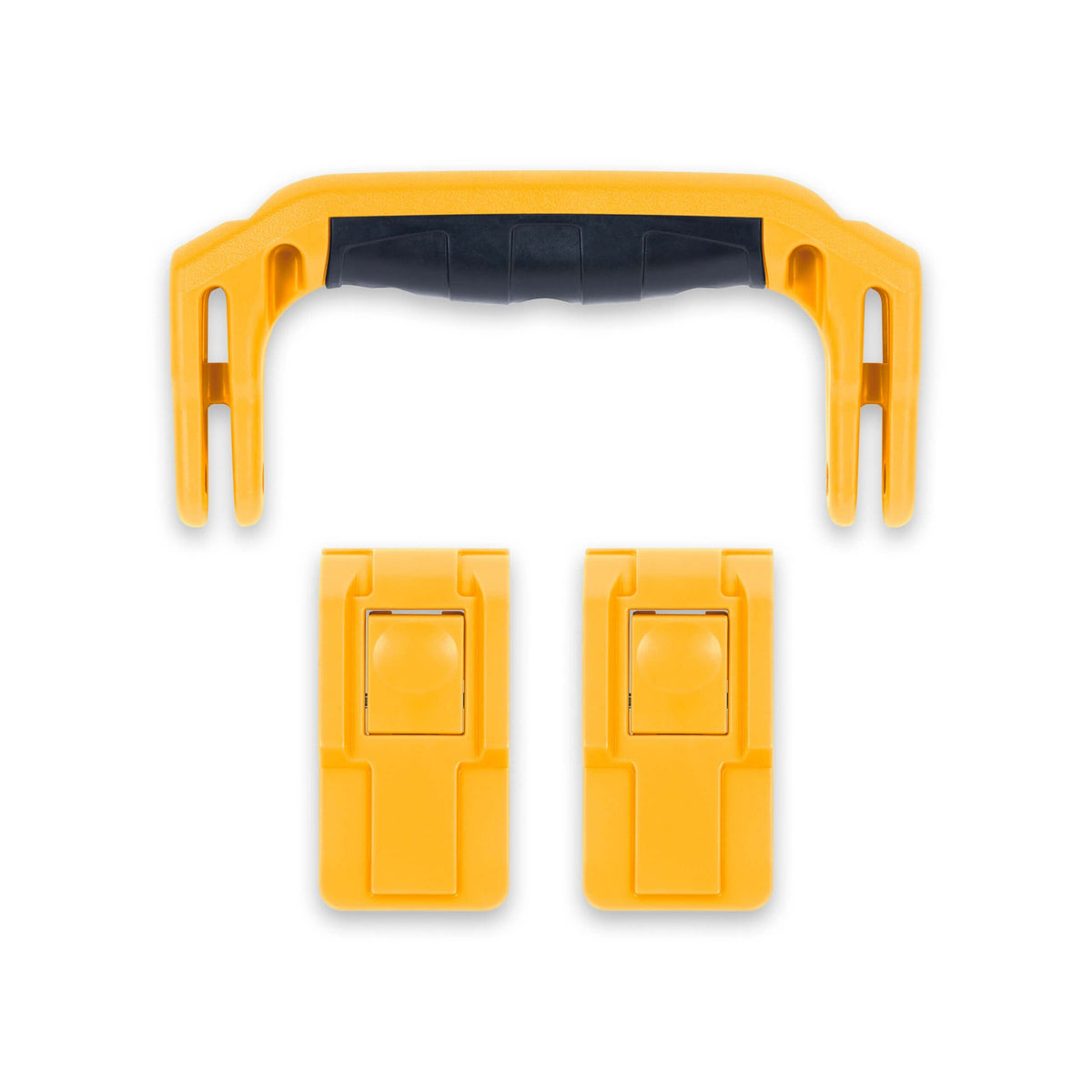 Pelican 1400 Replacement Handle &amp; Latches, Yellow (Set of 1 Handle, 2 Push-Button Latches) ColorCase 