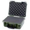 Pelican 1400 Case, OD Green with Black Handle & Latches Pick & Pluck Foam with Convolute Lid Foam ColorCase 014000-0001-130-110