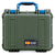 Pelican 1400 Case, OD Green with Blue Handle & Latches ColorCase 