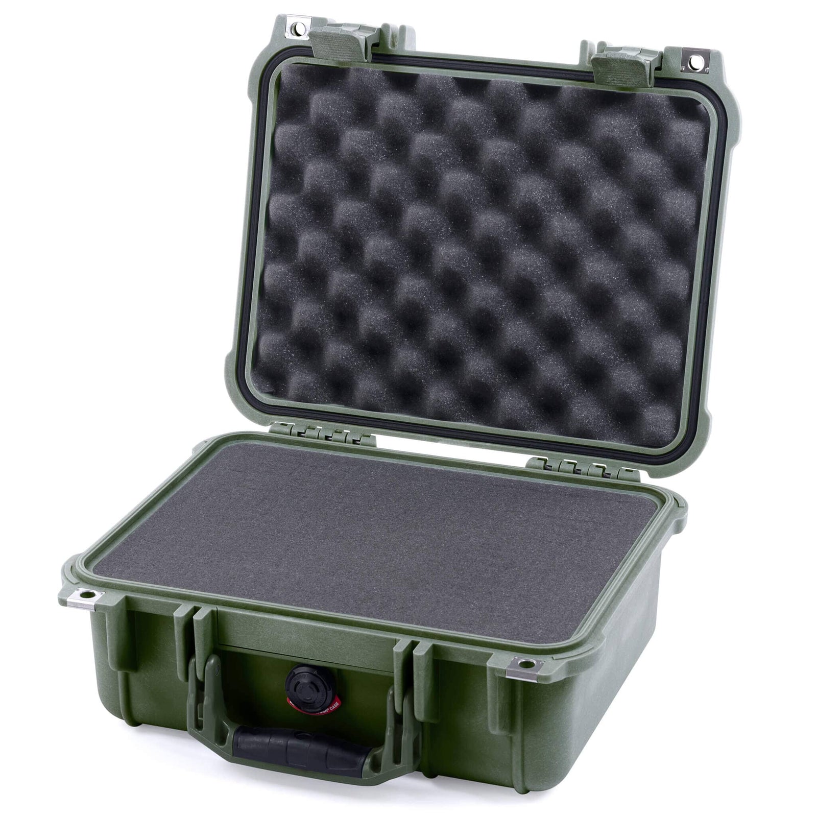 Pelican 1400 Case - OD Green - Pick & Pluck Foam / Convolute Lid Foam
