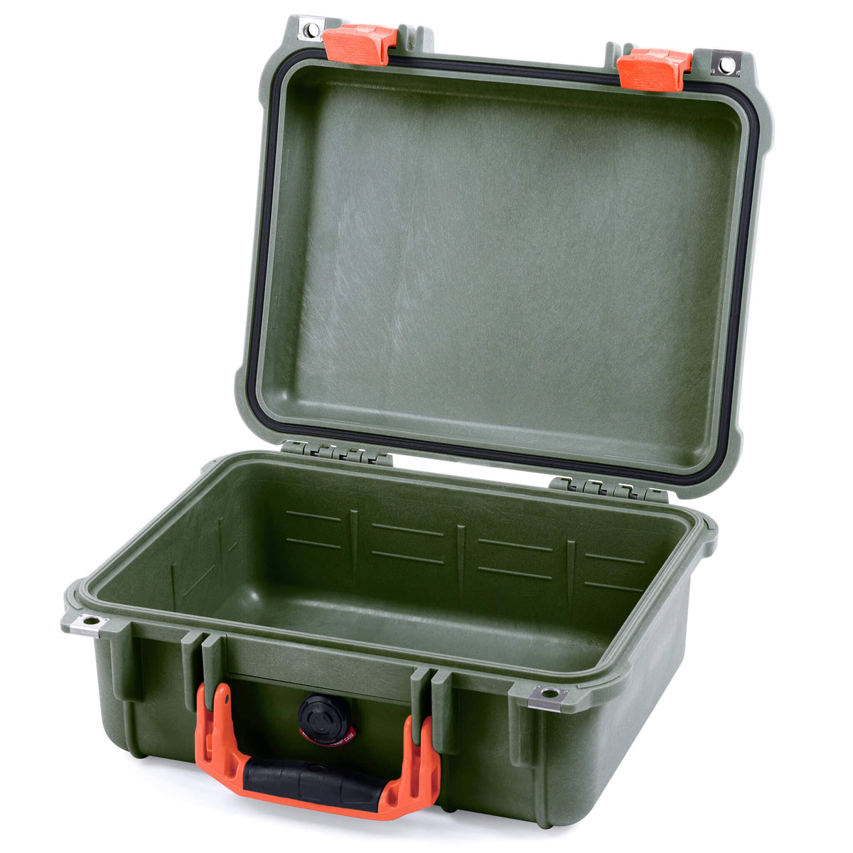 Pelican 1400 Case - OD Green &amp; Orange - Empty