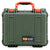 Pelican 1400 Case, OD Green with Orange Handle & Latches ColorCase 