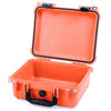Pelican 1400 Case, Orange with Black Handle & Latches None (Case Only) ColorCase 014000-0000-150-110
